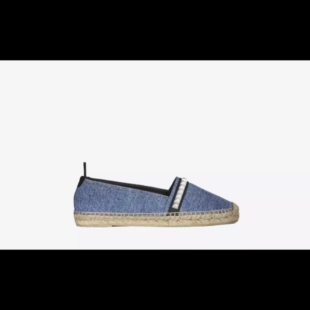 SAINT LAURENT STUDDED ESPADRILLE